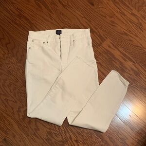 J. Crew High-Rise Skinny Jeans in White